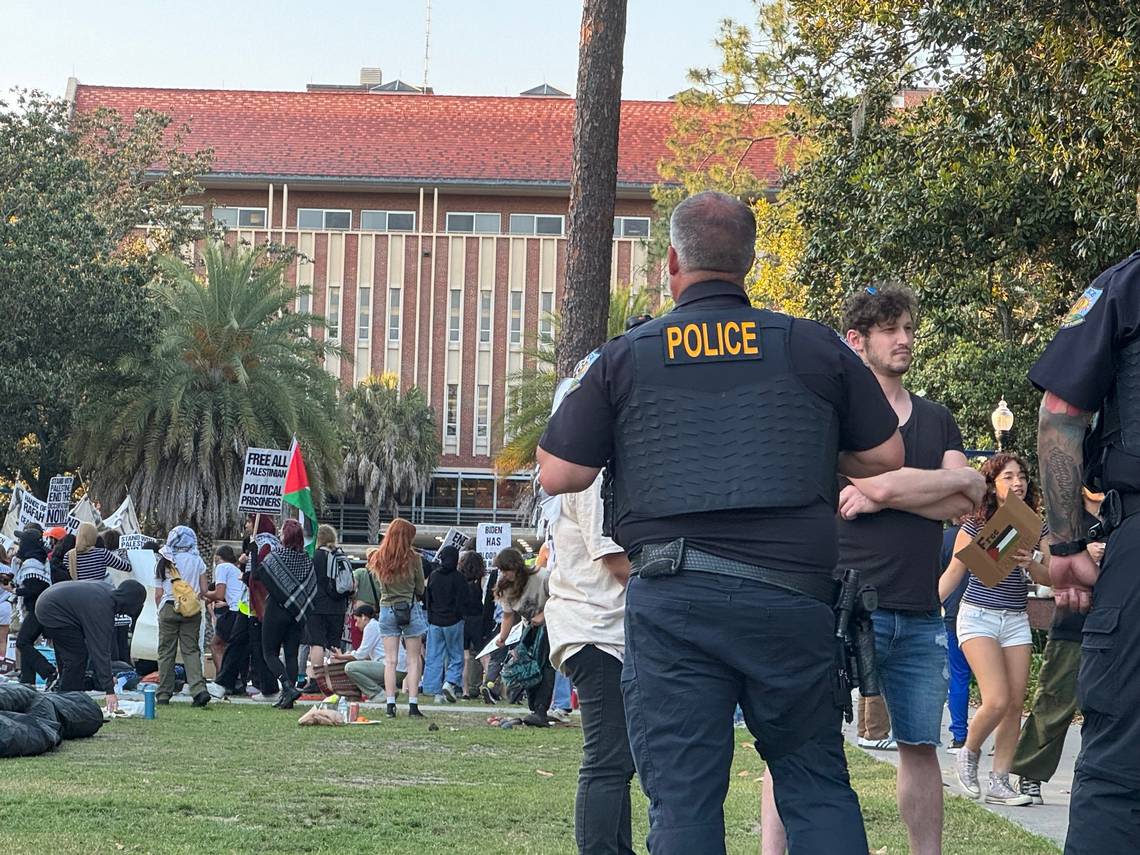 UF threatens pro-Palestinian student protesters with suspension, campus ban for 3 years