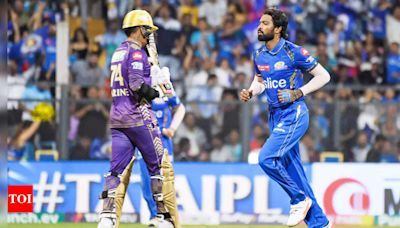 WATCH: Hardik Pandya takes revenge, sends Sunil Narine packing in style | Cricket News - Times of India