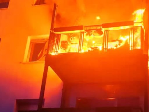 Tödlicher Brand in Viernheim: Wohnung und Balkon lichterloh in Flammen!