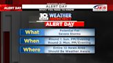Weather Authority Alert Day issued for potential severe thunderstorms Sunday, Memorial Day