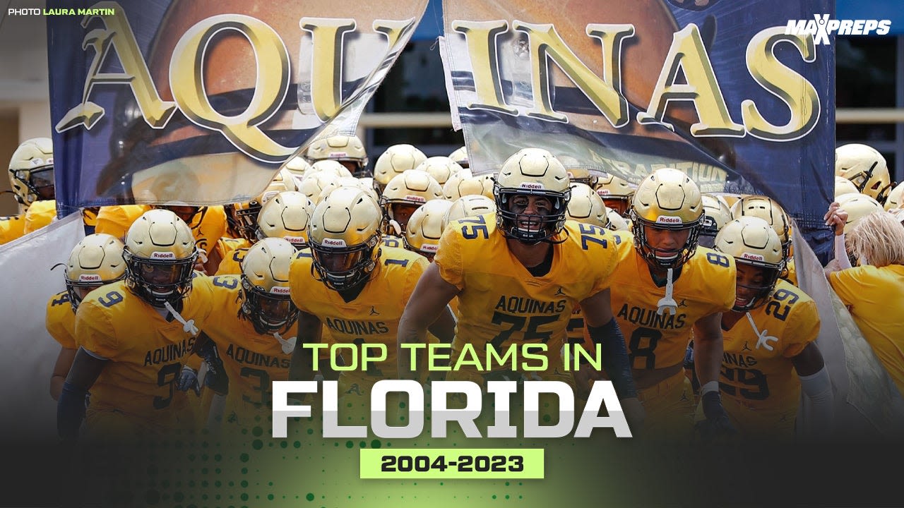 Top 25 most dominant Florida high school football programs of last 20 years