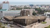 The next look for the Barbican – draped in urine-stained robes