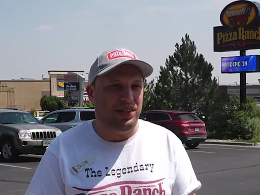 The man on a mission to visit every Pizza Ranch in America stops in Casper