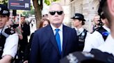 Huw Edwards arrives at court after being charged with making indecent images of children