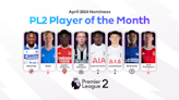 Shortlist revealed for PL2 April Player of the Month