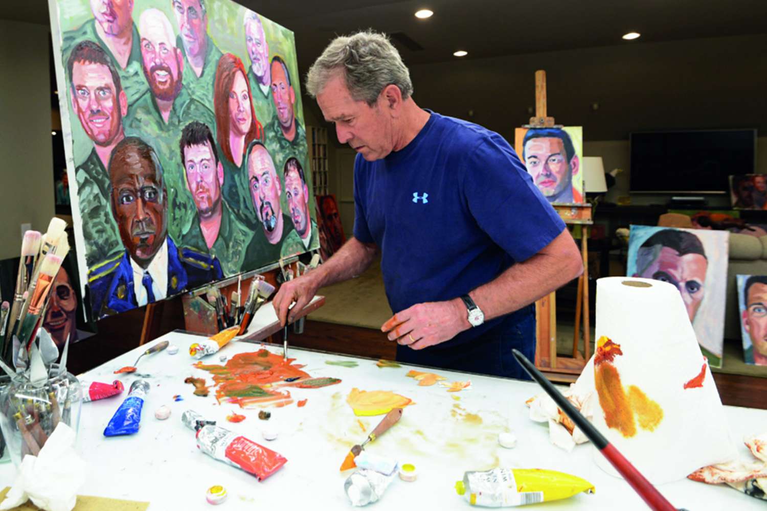 George W. Bush’s Original Paintings Are Making Their Disney Theme Park Debut