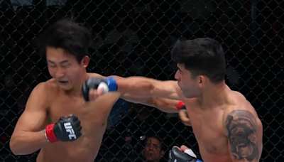 UFC on ESPN 60 video: Hyder Amil finishes Jeong Yeong Lee storm of punches in 65 seconds