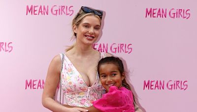 Helen Flanagan and daughter Matilda sweetly hug at Mean Girls premiere