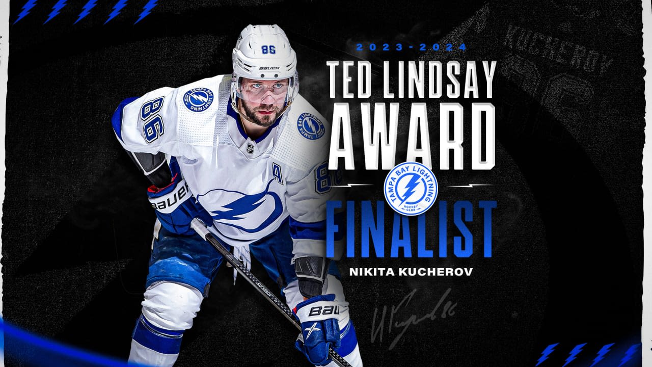 Nikita Kucherov nominated for the 2023-24 Ted Lindsay Award | Tampa Bay Lightning