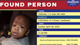 Child found wandering S Street SE DC; police seek help in identifying him