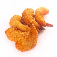 Shrimp coated in a breadcrumb or batter mixture and typically fried until golden brown. Offers a crispy exterior while maintaining the tender texture of the shrimp inside. Commonly served as a delicious appetizer or main dish.