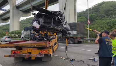 國道車禍白牌車駕駛亡 女乘客破相險沒命 家屬控平台