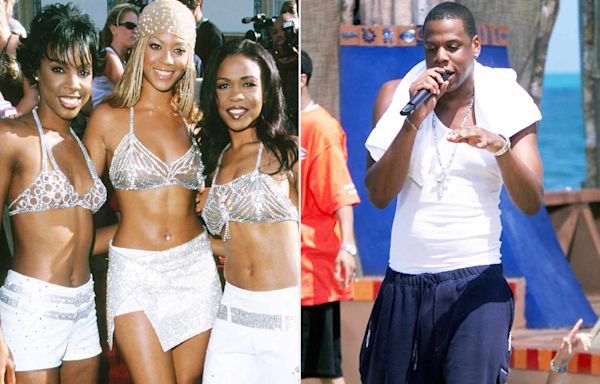 Beyoncé and Destiny's Child Giggle Over JAY-Z in Blooper Reel from MTV Spring Break 2000 Top 20 Countdown