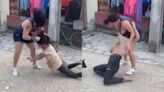 Watch: Woman beats lady, rips her clothes for allegedly sleeping with her husband in Viral Video, Netizens react