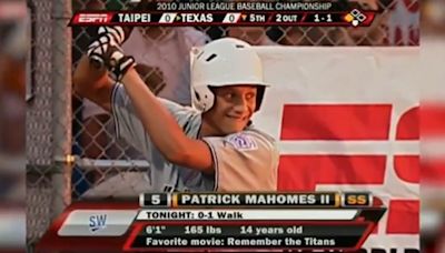 Footage of Patrick Mahomes playing baseball as a teenager re-emerges