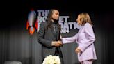 Quavo hosts summit against gun violence featuring VP Kamala Harris on late rapper Takeoff's birthday