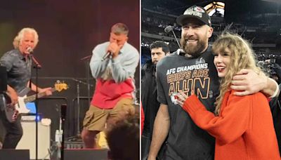 Travis Kelce Says ‘This One’s for Taylor’ As He Takes Home Karaoke Award After Belting Out Whitesnake