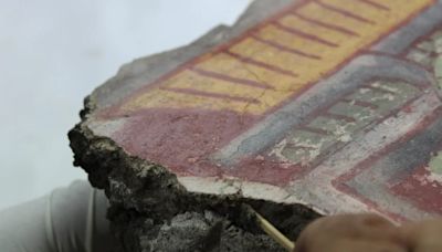 Así lucen los fragmentos de murales de Teotihuacan restaurados a más de 50 años de su descubrimiento