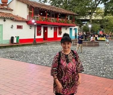 María Antonieta de las Nieves, ‘la Chilindrina’, se comió una bandeja paisa en Medellín