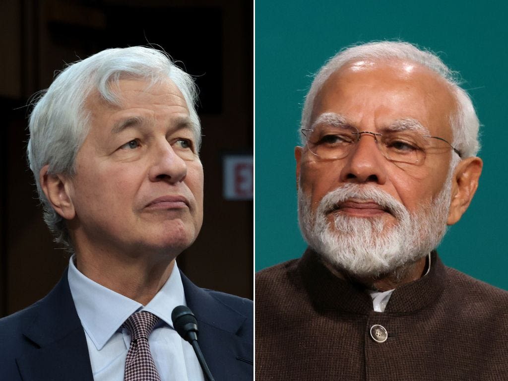 Business titans like Jamie Dimon think Modi is great for India. It didn't convince voters.