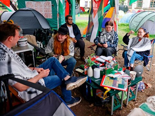 The tent village in the heart of Cardiff which has been there for two months