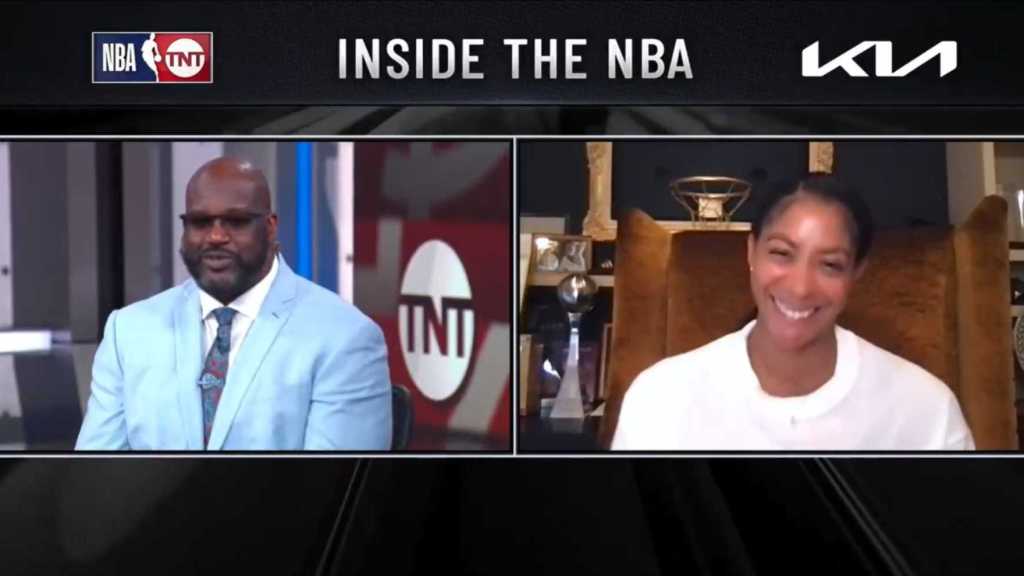 Shaq had a beautiful message for Candace Parker after announcing her retirement