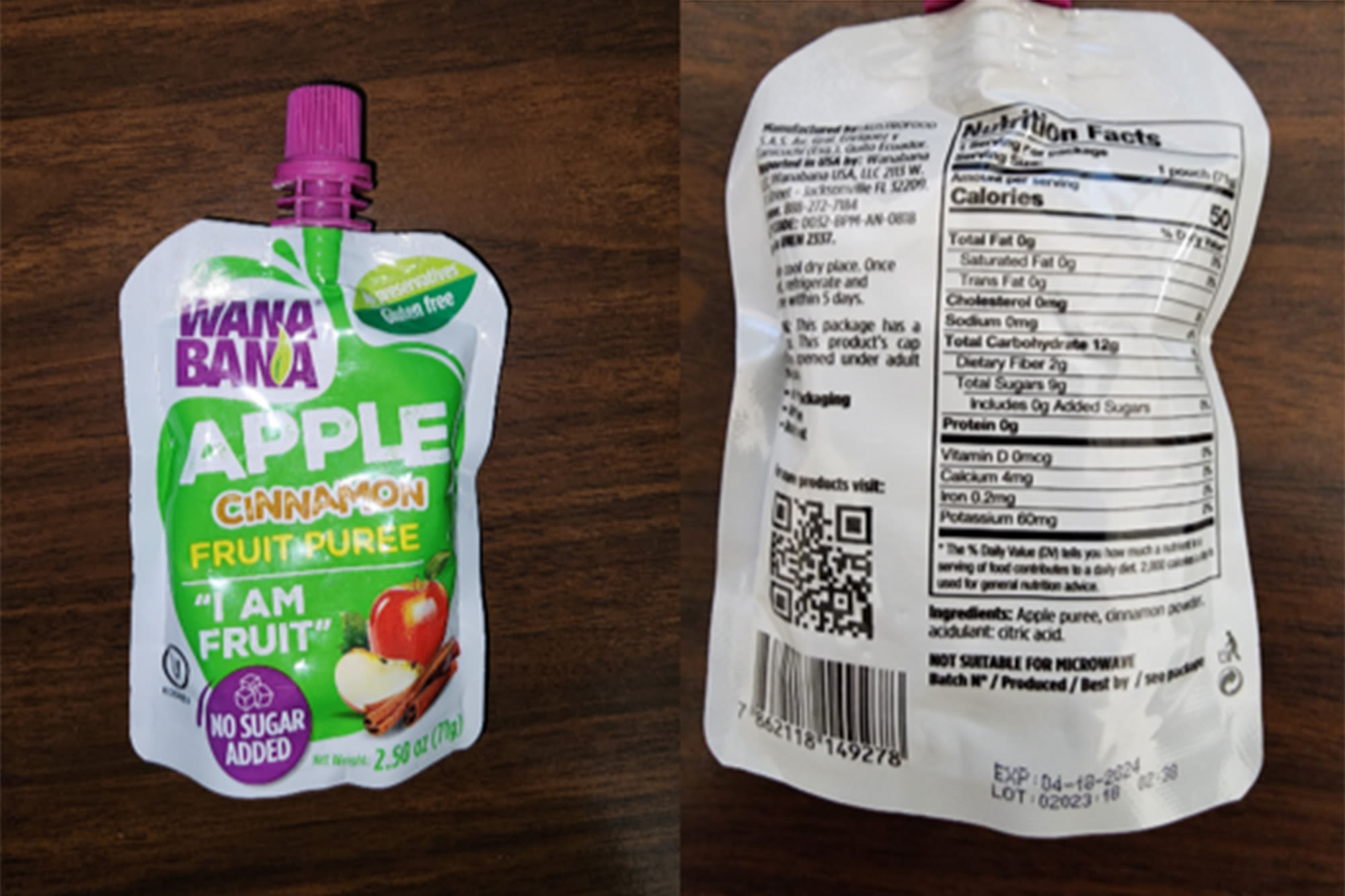 WanaBana recall update: FDA sends warning letter to Dollar Tree over lead-contaminated cinnamon apple fruit puree