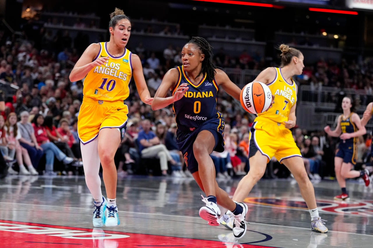 Nurse, McDonald spur 2nd half rally to lead Los Angeles Sparks past Indiana Fever 88-82