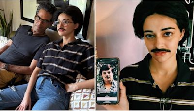 CTRL actor Ananya Panday drops BTS glimpses of turning into Amol Palekar; fans call her ‘Mini Chunky Panday’