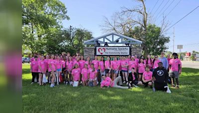 Saint Joseph HS students volunteer at animal shelter to honor legacy of fallen classmate