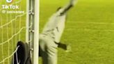 Watch 's***housing' non-league keeper 'deliberately slip' taking goal-kick