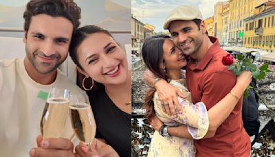 Divyanka Tripathi and Vivek Dahiya 'raise a toast' as they board flight to return to India after getting robbed in Florence