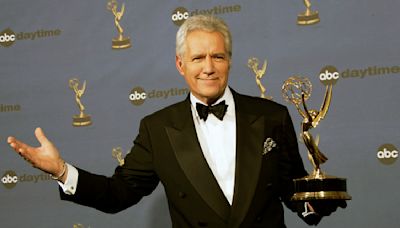 This new stamp honors Alex Trebek and looks like a ‘Jeopardy!’ clue