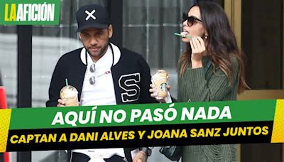 Primera aparición de Dani Alves y Joana Sanz en redes sociales juntos de paseo por Barcelona