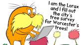 Don Landgren cartoon: He speaks for the trees and counts them all too!