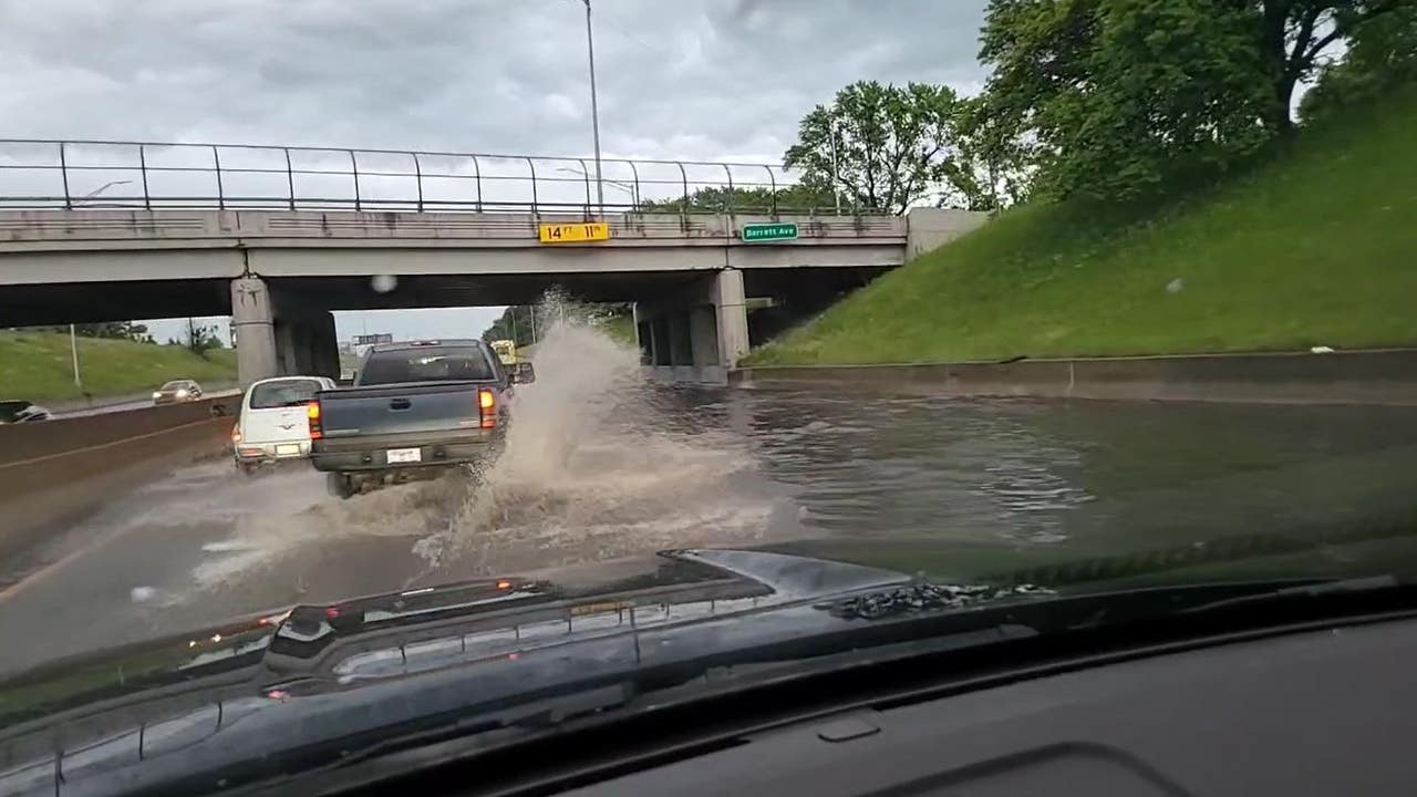 MDOT: Flooding blocks EB I-94 lanes after Conner in Detroit