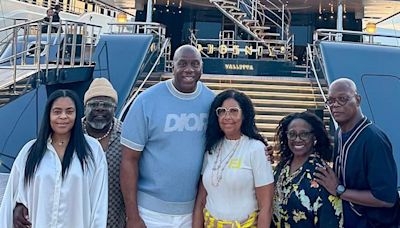 Inside Magic Johnson's lavish summer getaway around Europe