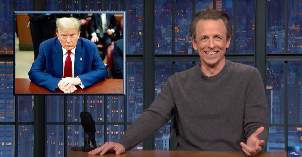 Seth Meyers Mocks Donald Trump for Appearing to Nod Off in Court