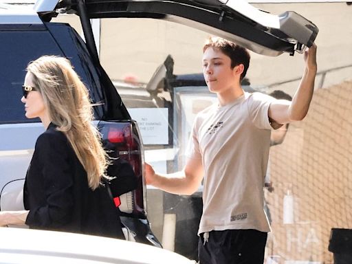 Angelina Jolie and son Knox, 15, enjoy rare outing at pet store