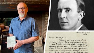 Handwritten JRR Tolkien letter to Lancashire fan sells for £30k at auction