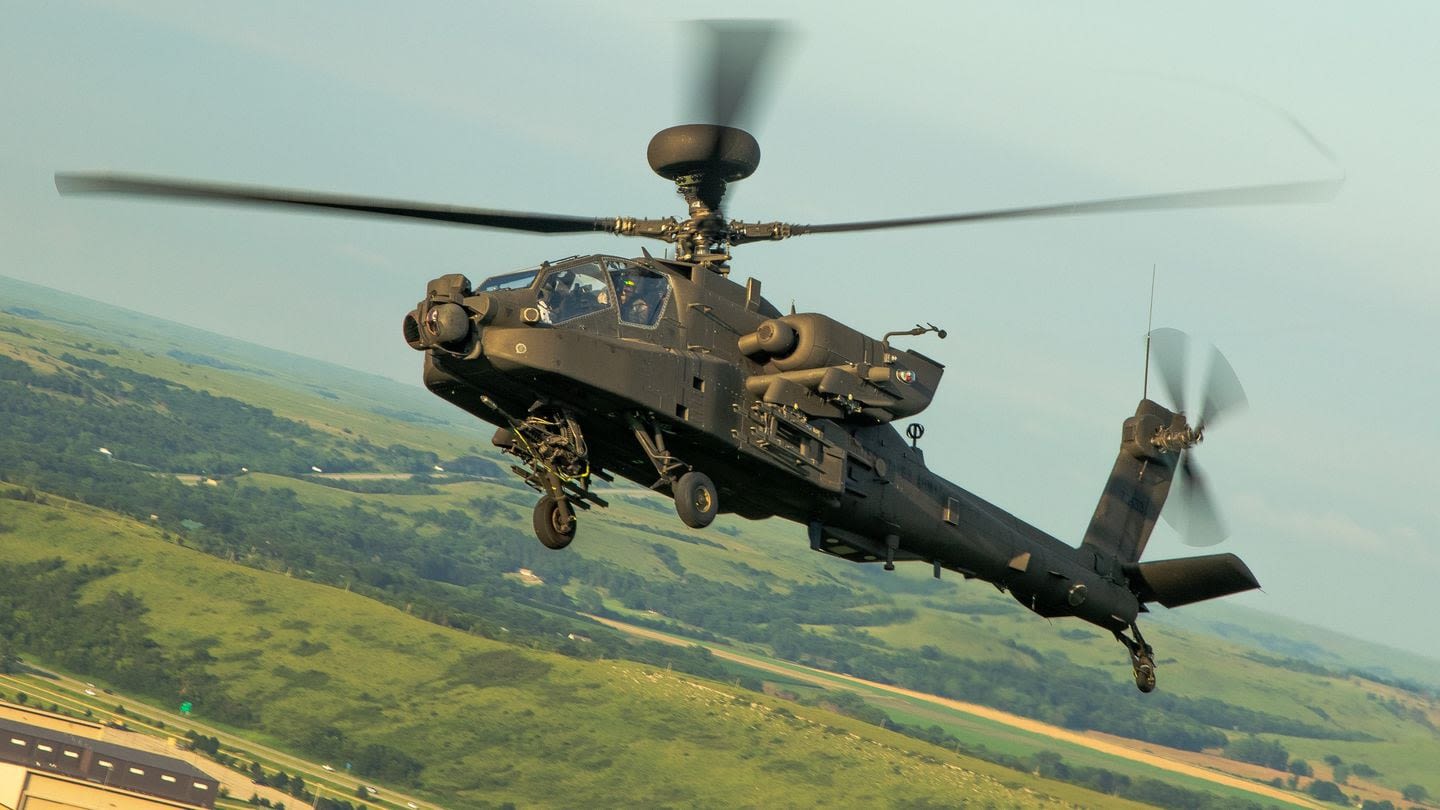 Two injured in Apache helicopter mishap in Kansas