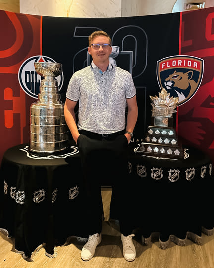 Hockey dreams: Marquette Senior High School graduate Troy Anderson’s NHL social media work includes ice level at Stanley Cup Final
