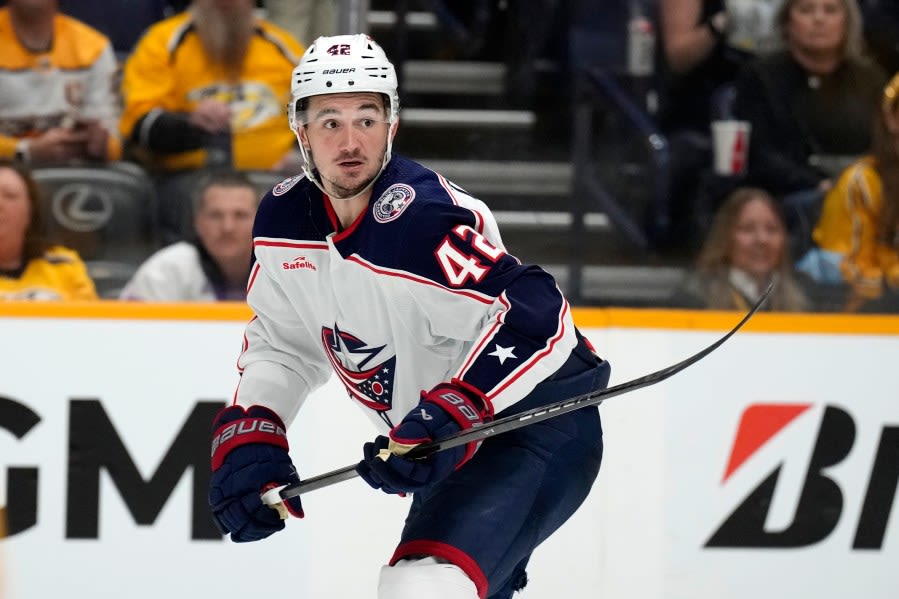Blues acquire forward Alexandre Texier from Blue Jackets