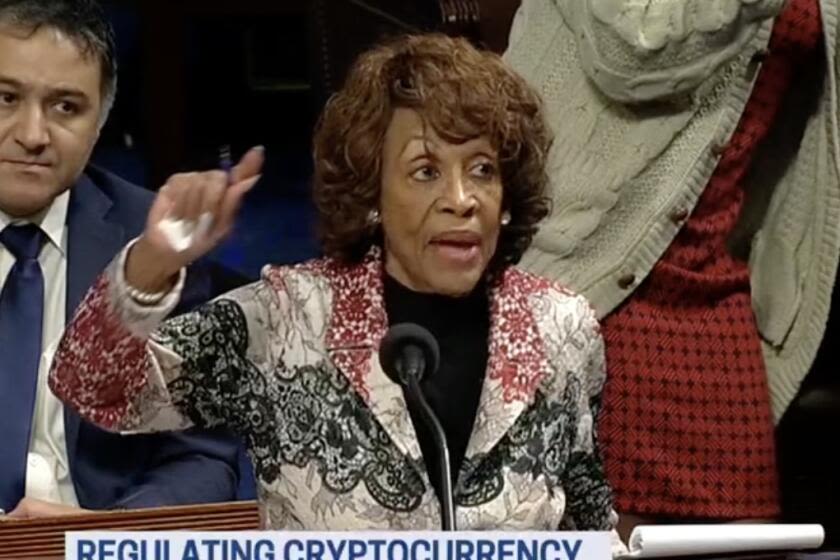 Column: With Democratic assent, House votes to open loopholes in crypto regulation