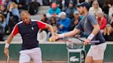 Andy Murray and Dan Evans lose in the first round of doubles at the French Open