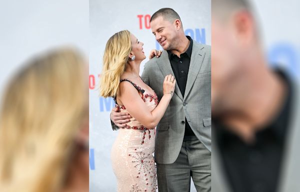 Channing Tatum, Scarlett Johansson pose together at 'Fly Me to the Moon' premiere