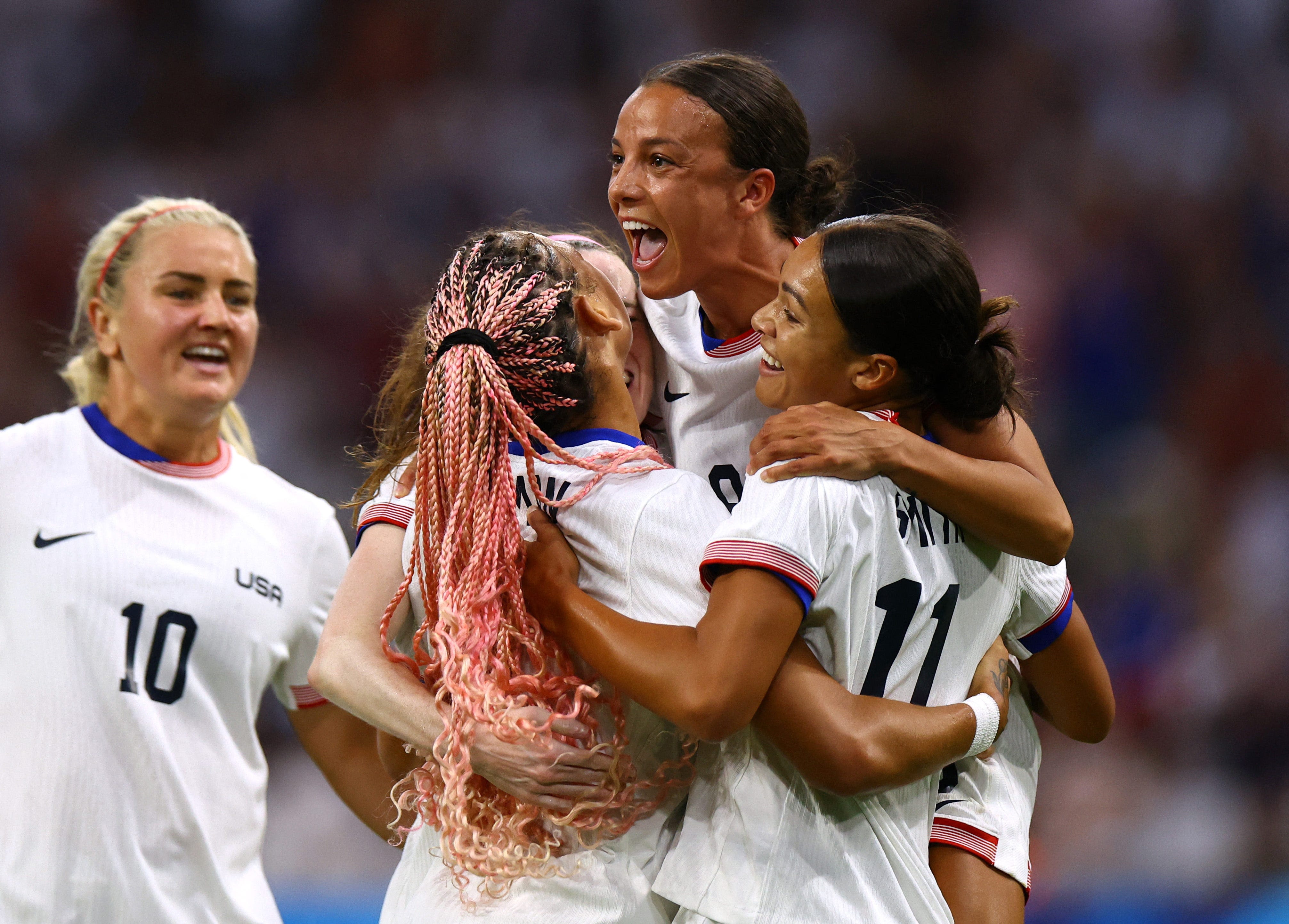 Olympics soccer winners today: USWNT's 4-1 rout of Germany one of six Sunday matches in Paris