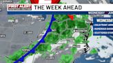 Warm, humid air returns with passing showers and storms