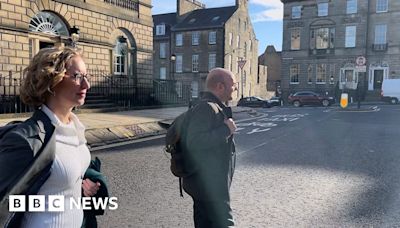 Watch: Scottish Greens co-leaders leaving Bute House