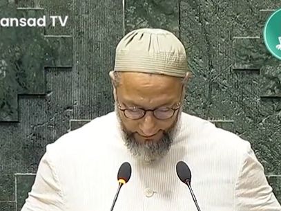 VIDEO: Asaduddin Owaisi Says 'Jai Palestine' After Taking Oath As MP In Parliament, Sparks Uproar